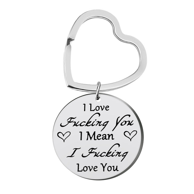 Wholesale Stainless Steel Be His Angel Creative Keychain
